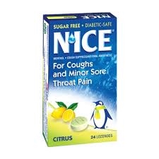 N'ICE SUGAR FREE  COUGH DROPS (Citrus) -Out of Stock