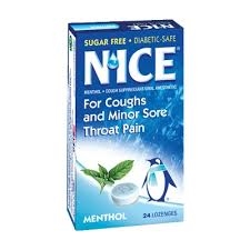 N'ICE SUGAR FREE COUGH DROPS (Menthol)  -Expires 02/2027